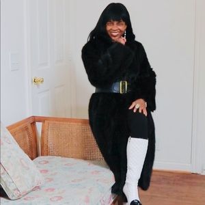 Mint FL Sable Black Mink Fur Coat unisex M-L 6-14